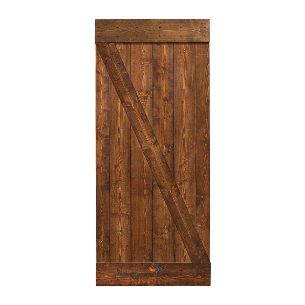 Interior barn door slab