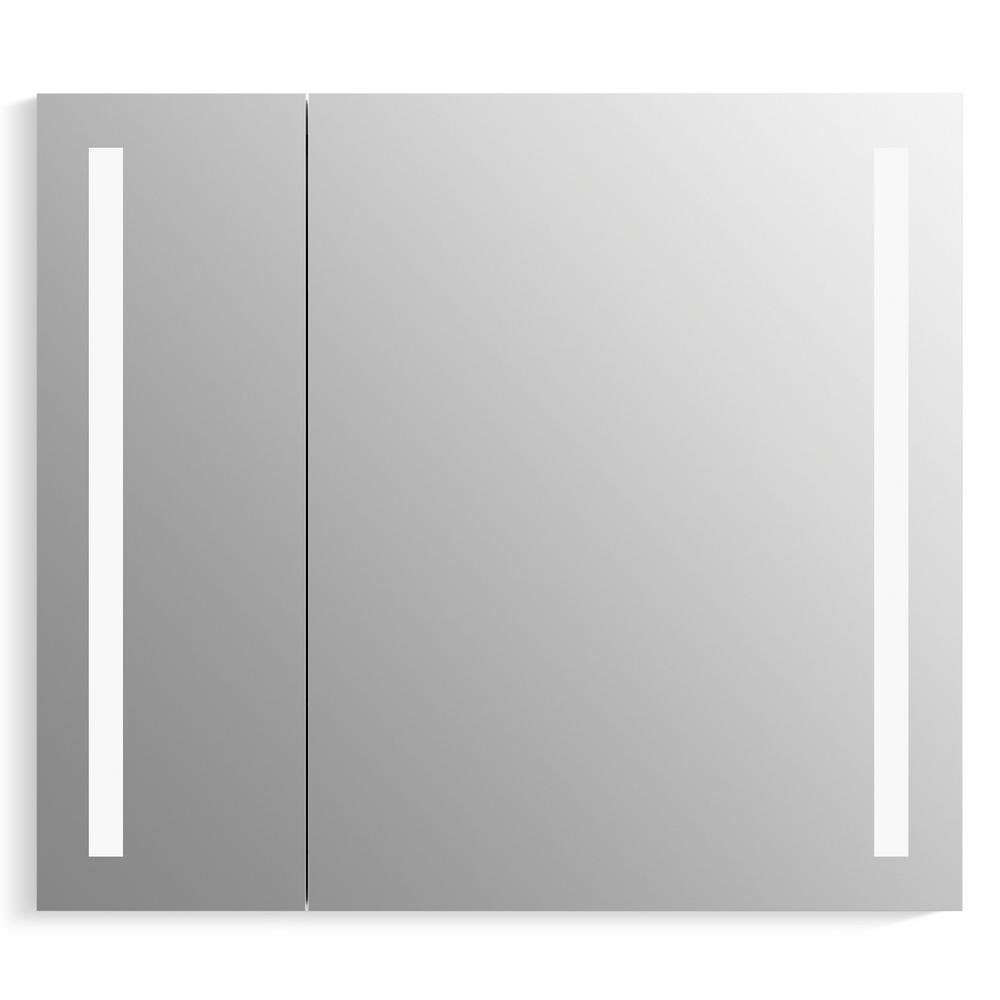 Kohler Verdera 34 In X 30 In Recessed Or Surface Mount Lighted Medicine Cabinet 99009 Tl Na The Home Depot