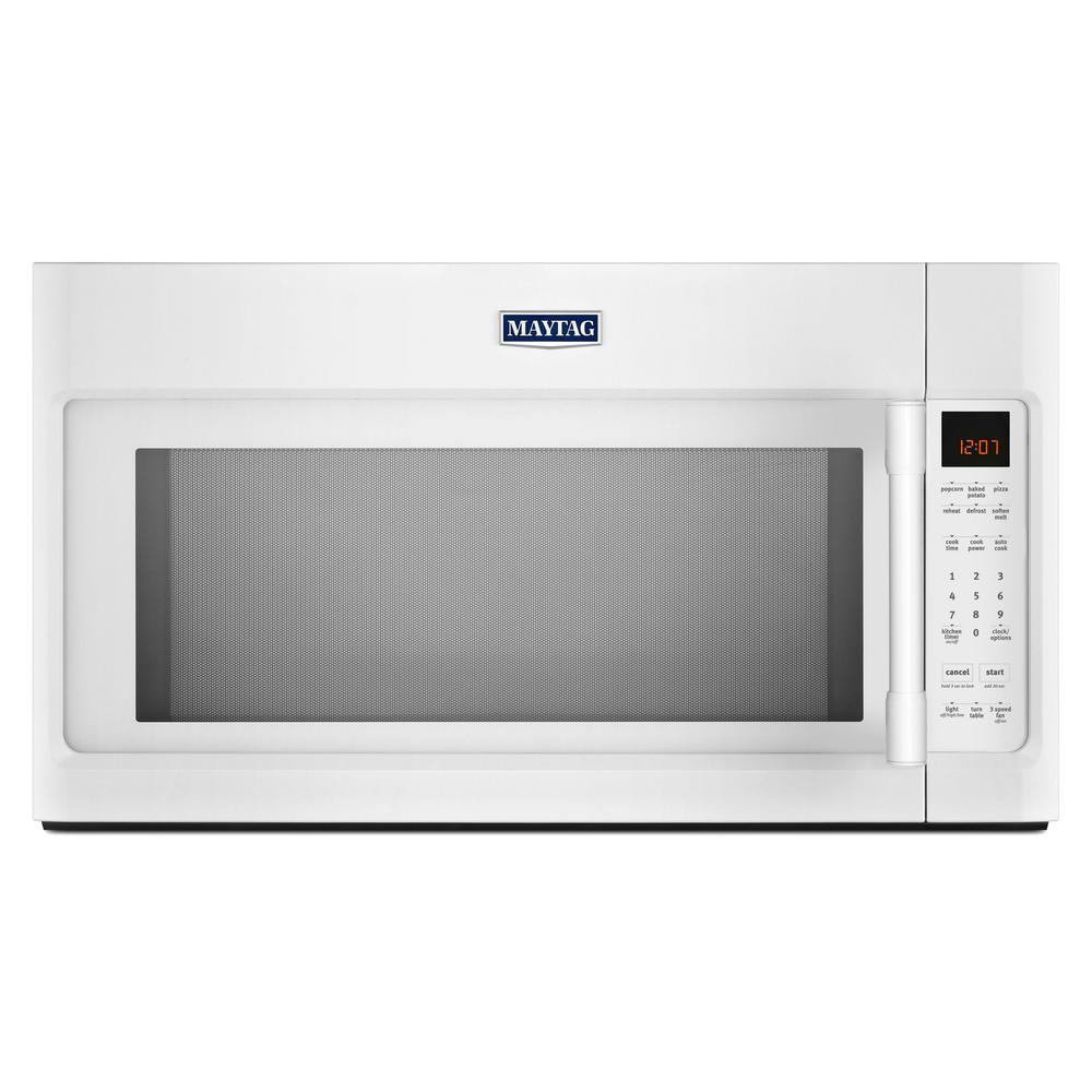 Maytag 30 In W 2 0 Cu Ft Over The Range Microwave White With Maytag 30 In W 2 0 Cu Ft Over The Range Microwave White