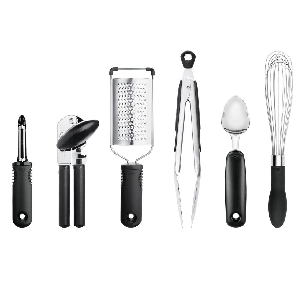 Oxo Good Grips 6 Piece Kitchen Essentials Set 76781 The Home Depot