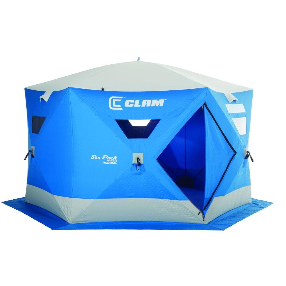 UPC 719921097357 product image for Clam Ice Fishing Shelters Six Pack Series 1660 MAG Thermal Shelter 9735 | upcitemdb.com