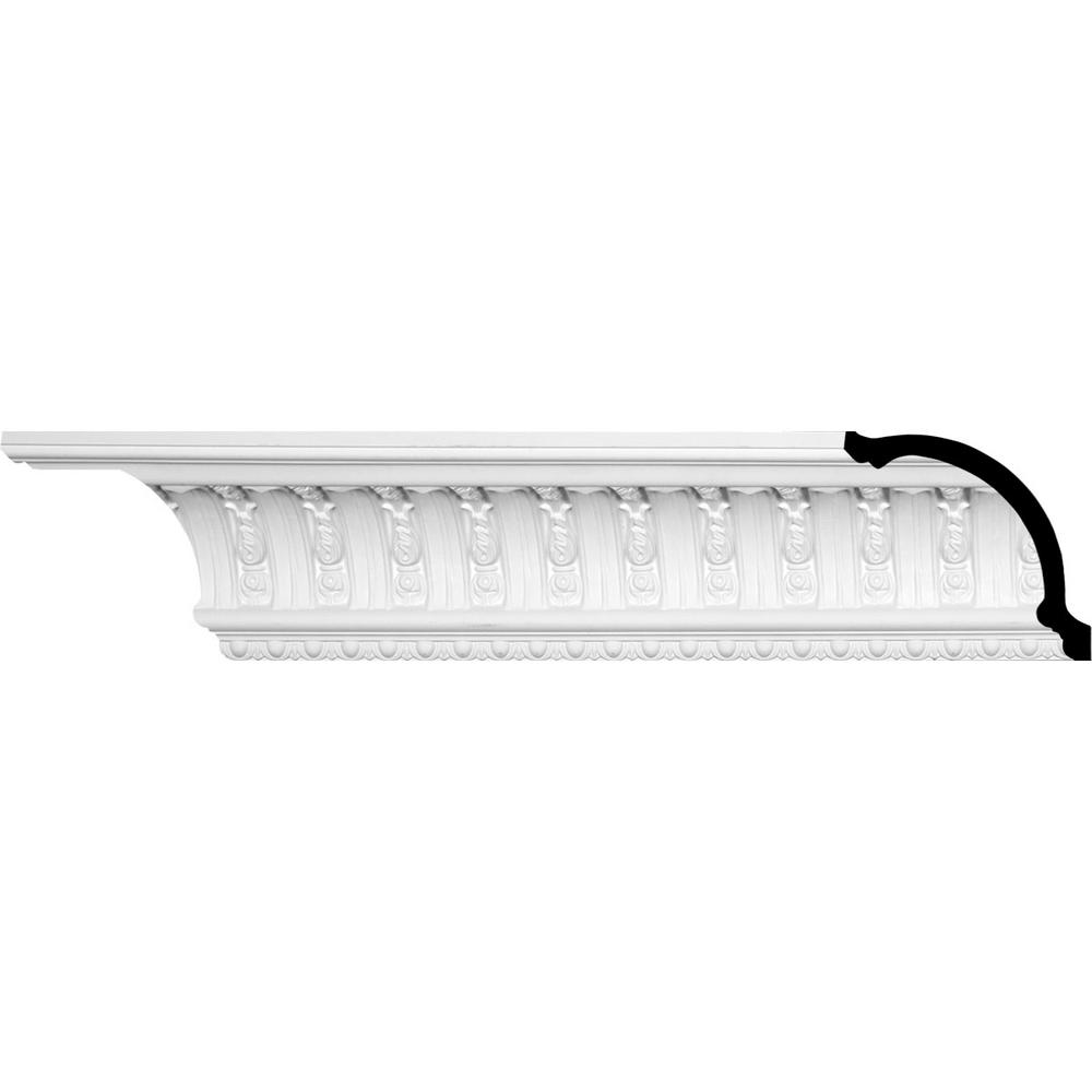 Factory Primed 7 3//8H x 9 1//8P x 11 3//4F x 94 1//2L Ekena Millwork MLD07X09X11RA Raymond Crown Moulding