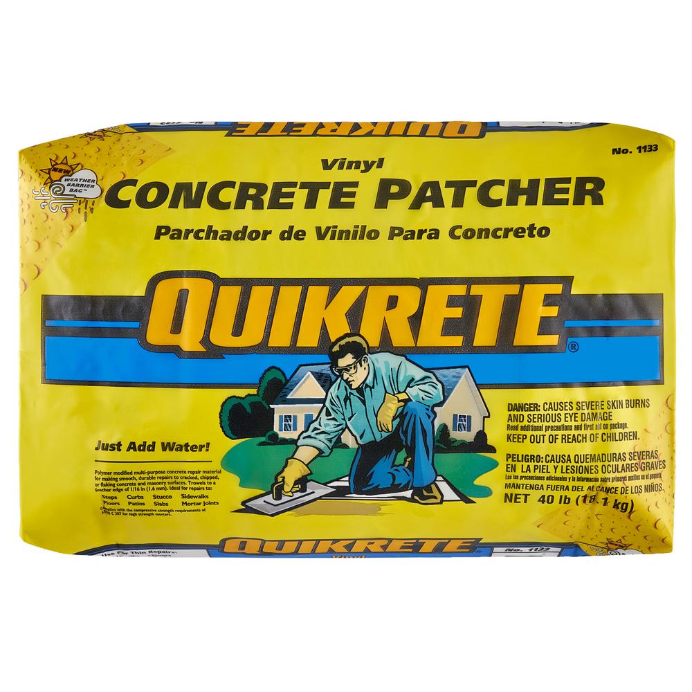 Quikrete 40 lb. Vinyl Concrete Patch Repair-113340 - The Home Depot