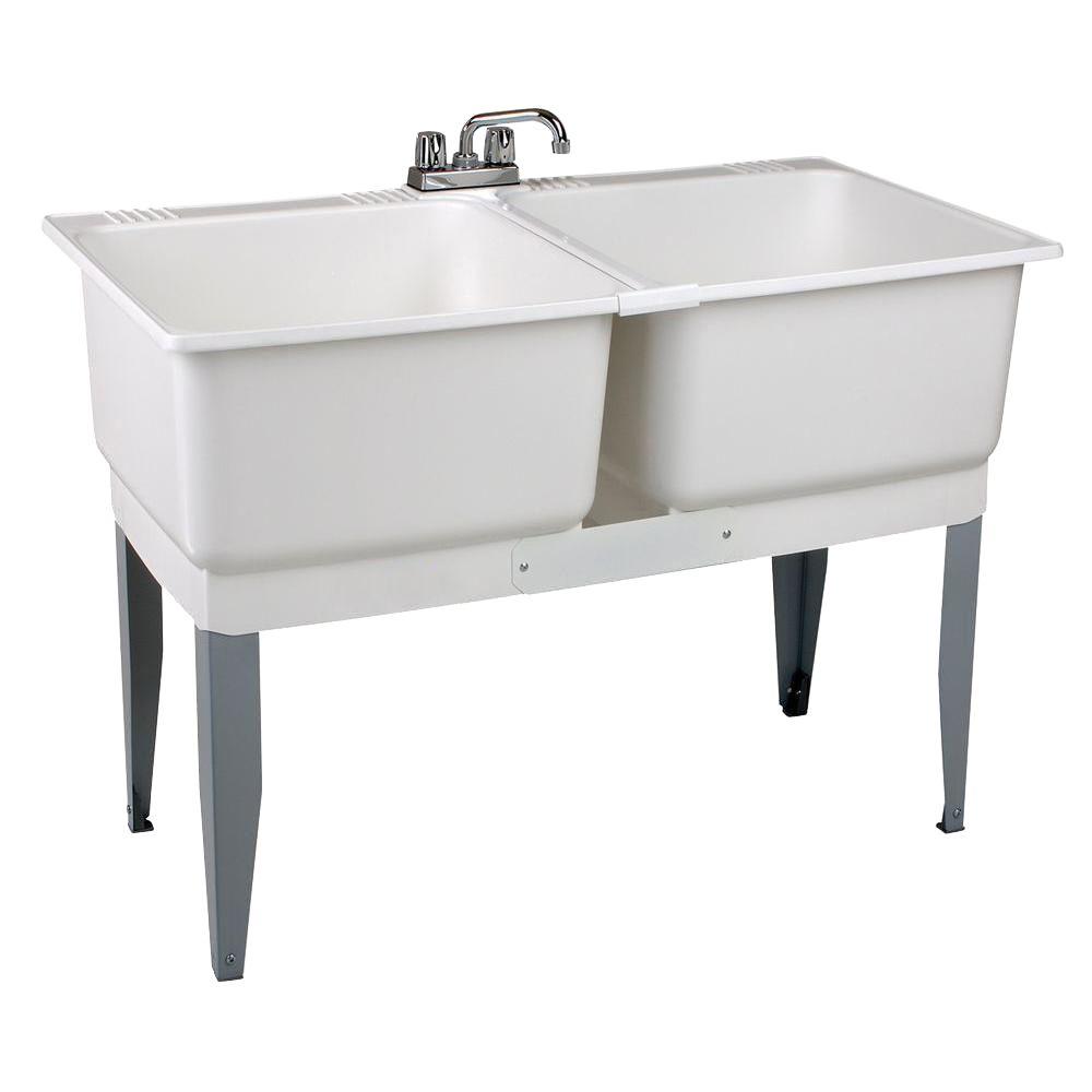 MUSTEE 46 in. x 34 in. Plastic Laundry Tub-24C - The Home Depot