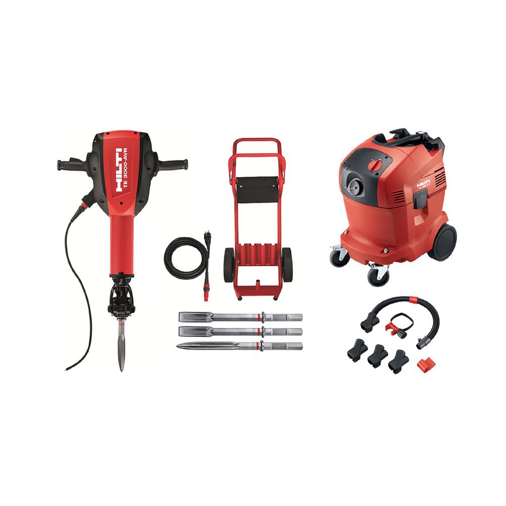 Hilti 15 Amp 120-Volt 1-1/8 In. TE 3000-AVR Polygon Demolition Jack ...