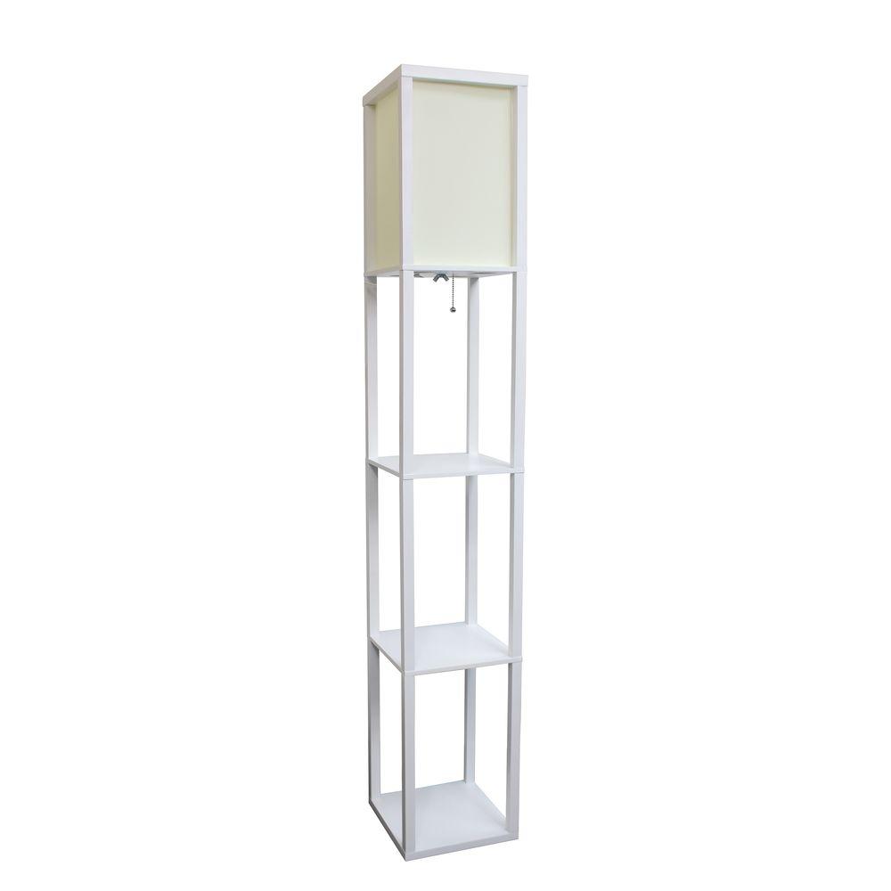 Simple Designs 63.3 in. Etagere White 