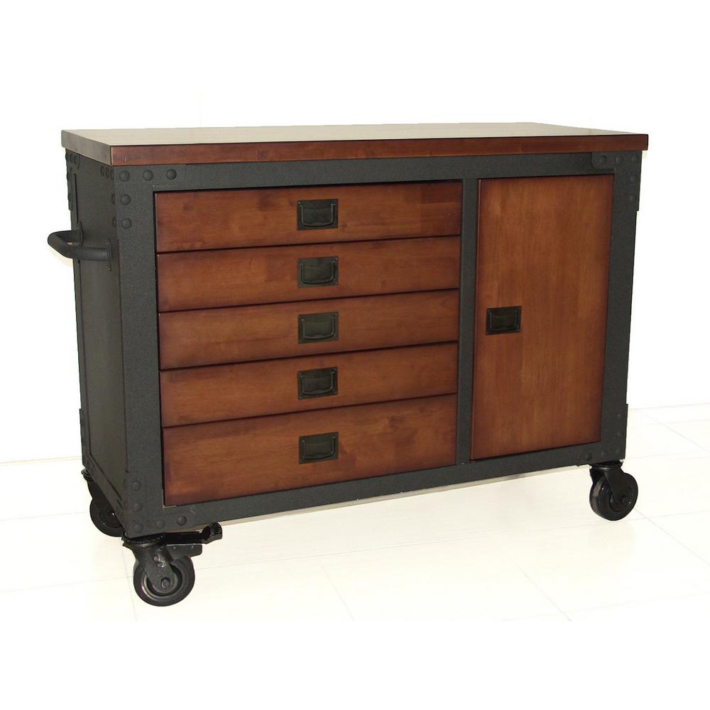 Husky 41 In 16 Drawer Tool Chest And Cabinet Combo Black Vrc 4116bk 5 Drawers Rolling Tool Chest With Wood Top