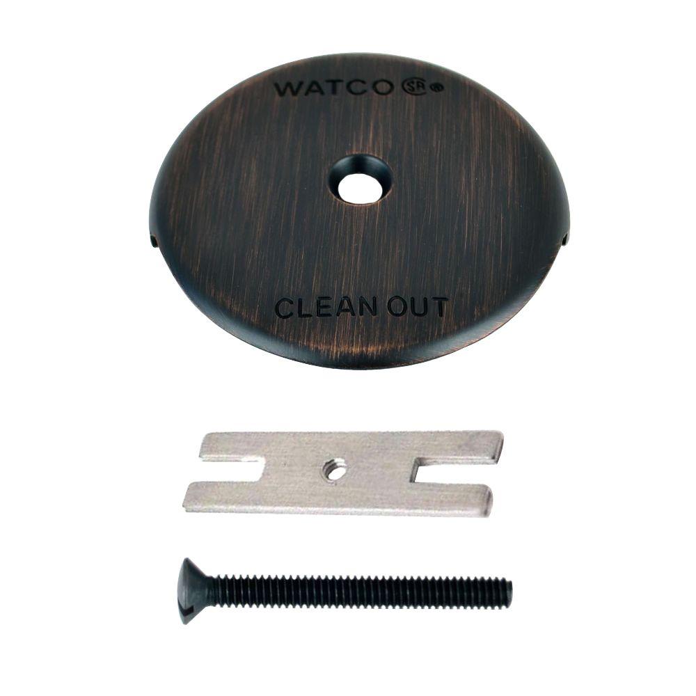 Watco 1Hole Bathtub Overflow Plate Kit, Oil Rubbed Bronze18003BZ