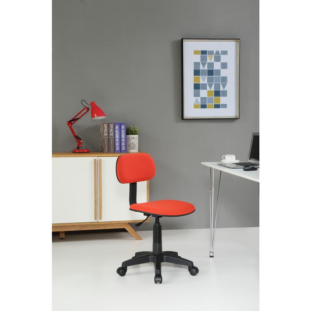 Hodedah Red Office Chair Hi 5004 Red The Home Depot