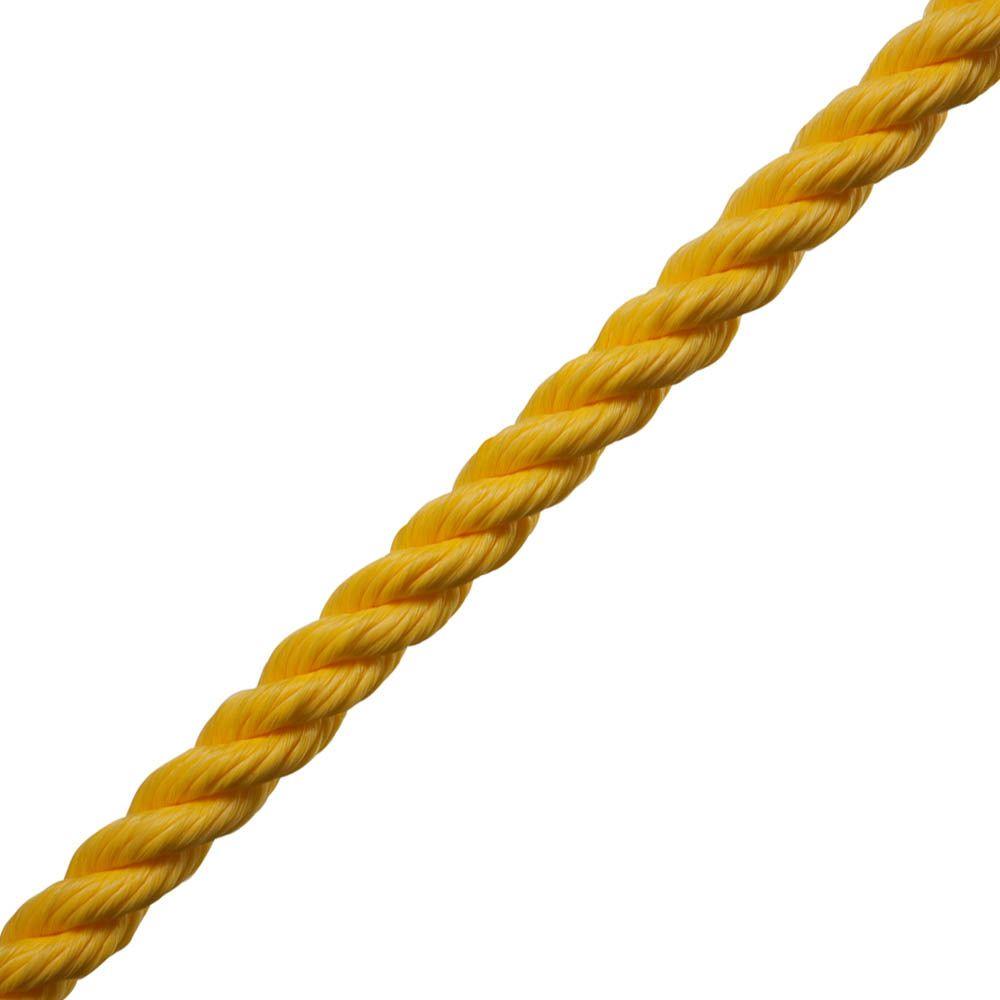 Everbilt 1/4 in. x 1 ft. Twisted Poly Rope in Yellow13986 The Home Depot