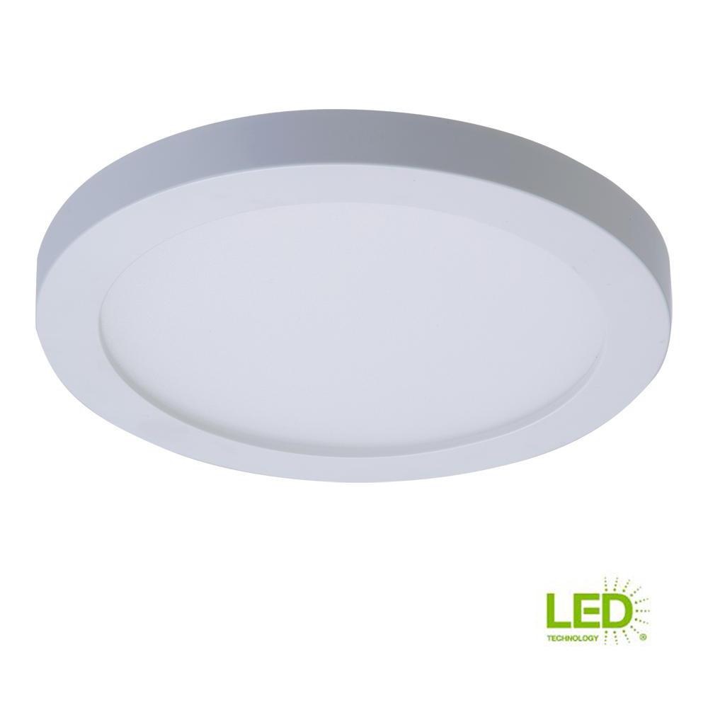 Halo Surface Mount Recessed Lighting The Home Depot Smd 4 In White Integrated Led Recessed Round Surface Mount Ceiling Light