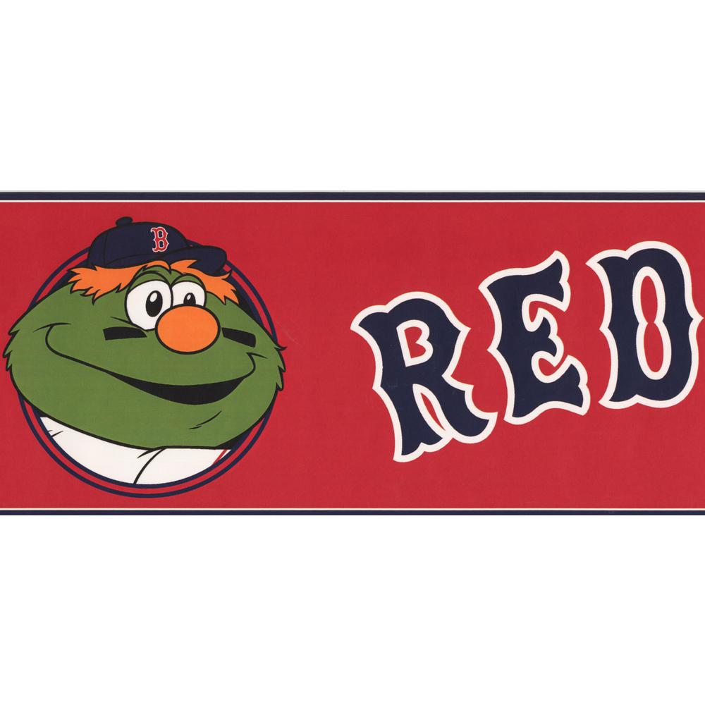 York Wallcoverings Boston Red Sox Mlb Baseball Team Fan Sports