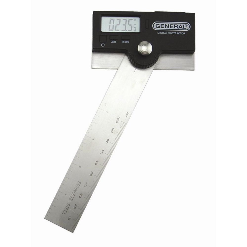 General Tools Stainless Steel Digital Protractor1702 The Home Depot