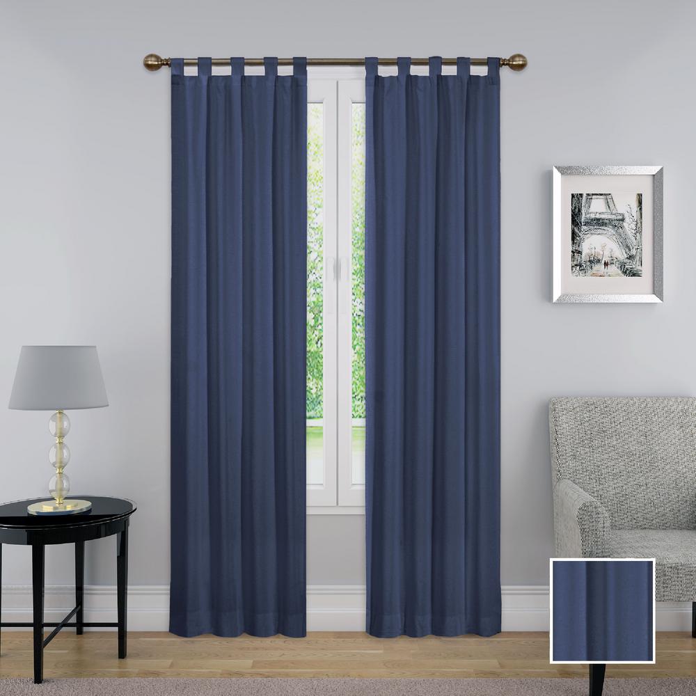 Pairs To Go Montana Window Curtain Panel Pair In Indigo 60 In W
