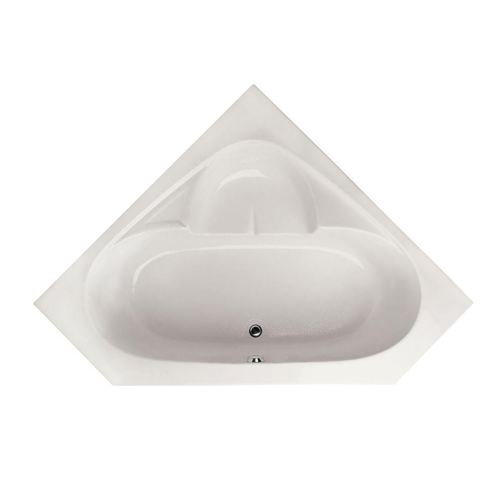 Hydro Systems Studio 5 ft. Reversible Drain Corner Air Bath Tub in