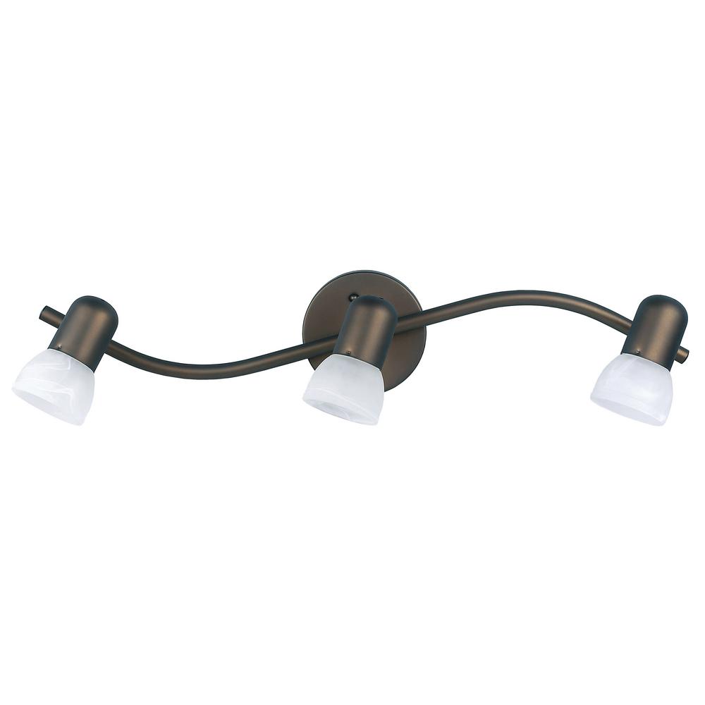 Canarm Jasper 23 In 3 Light Oil Rubbed Bronze Track Lighting Fixture With Alabaster Gl Shades Canarm Jasper 23 In 3 Light Oil Rubbed Bronze Track Lighting Fixture With Alabaster Gl Shades