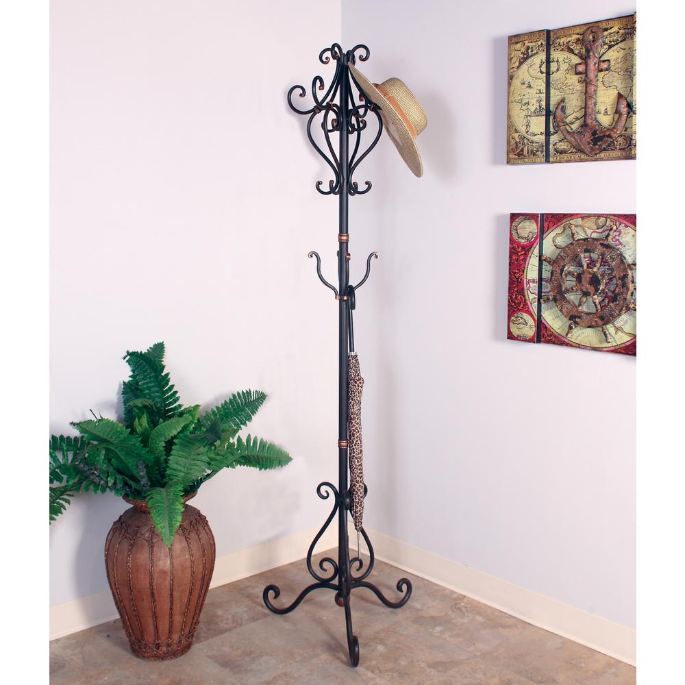 Mario Industries Oil-Rubbed Bronze Scrolled Coat Tree by Mario Industries