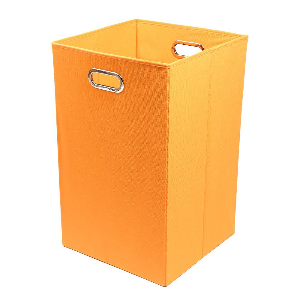 Modern Littles Bold Solid Orange Folding Laundry BasketBLDLAUN203