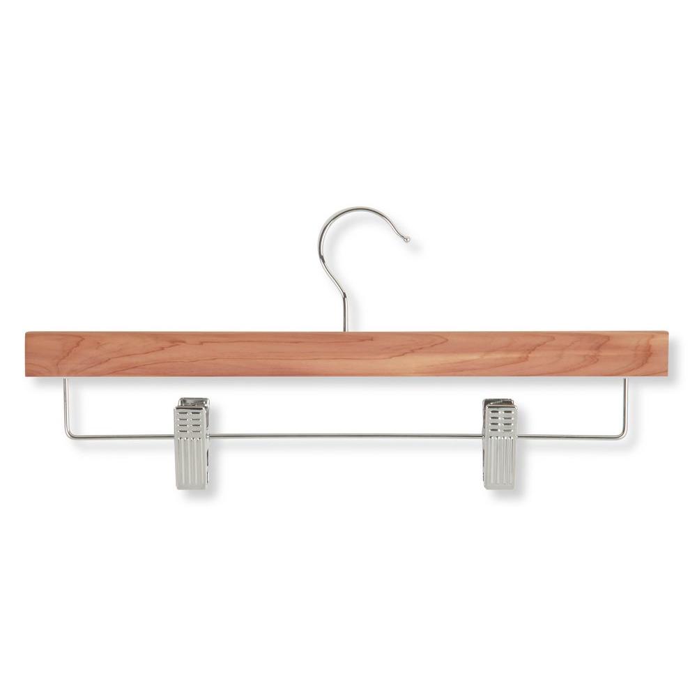 2 Pack Honey-Can-Do HNGT01188 Fold Up Skirt Hanger Chrome//Black 4-Tier
