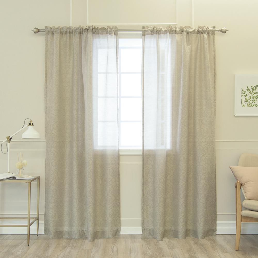 Floral Sheer Contemporary Curtains Drapes Window