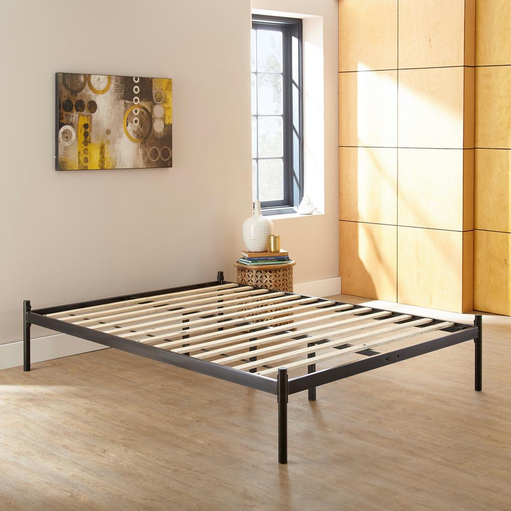 Metal Slats Included Bed Frames Bedroom Furniture The Home Depot