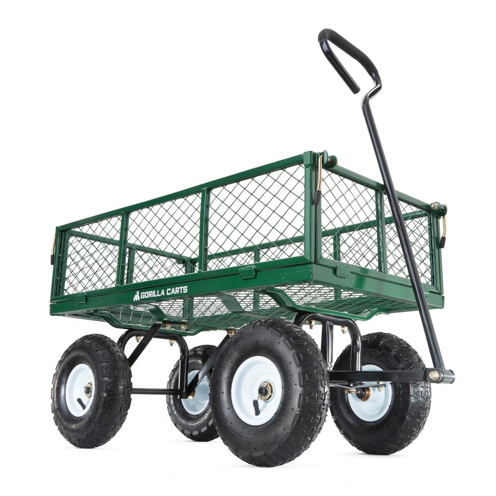 Questions And Answers For Gorilla Carts 400 Lb Steel Utility Cart Gor400 The Home Depot Questions And Answers For Gorilla Carts, Gorilla Carts Steel Utility Garden Cart
