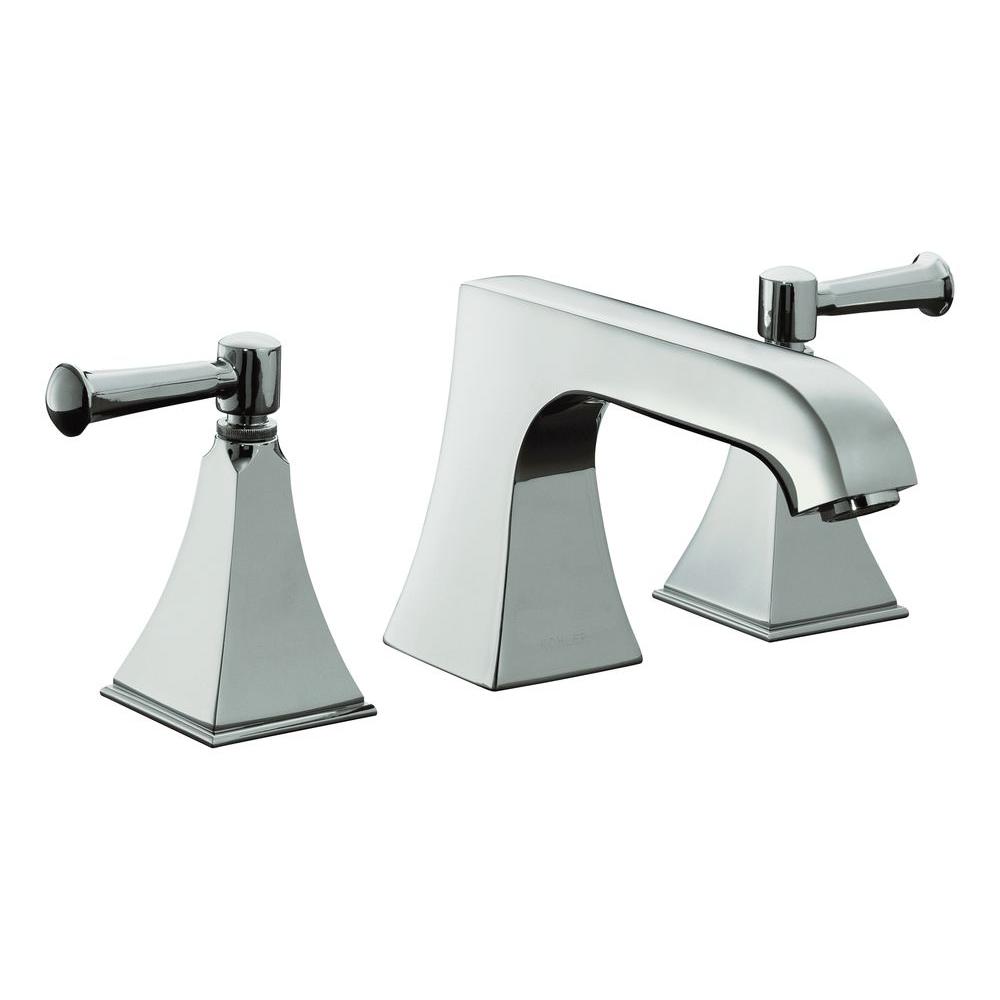 KOHLER Memoirs 8 in. 2Handle Bathroom Faucet in Polished Chrome with Stately Design and Lever