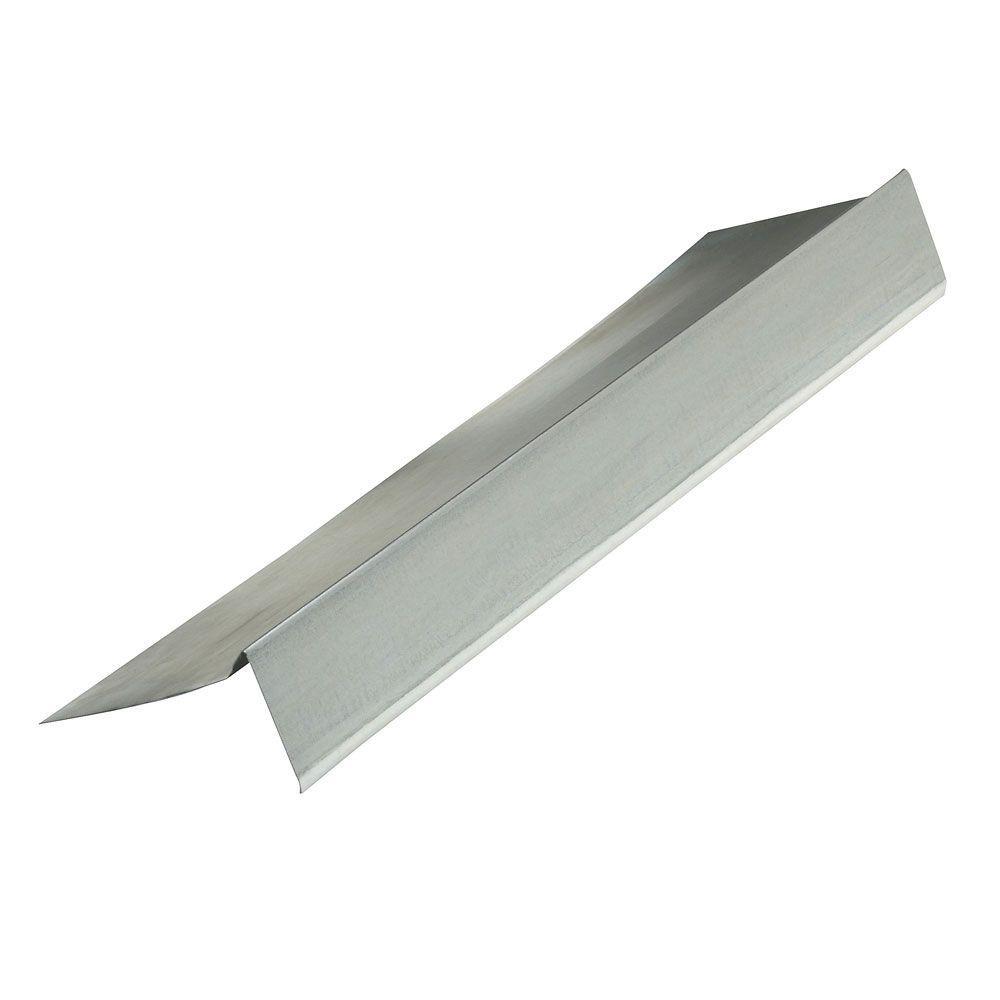 Construction Metals 4 in. x 2 in. x 10 ft. Galvanized Steel Grip Edge