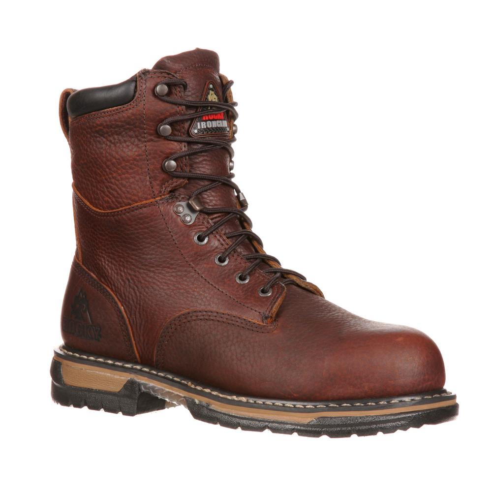 lace up steel toe work boots