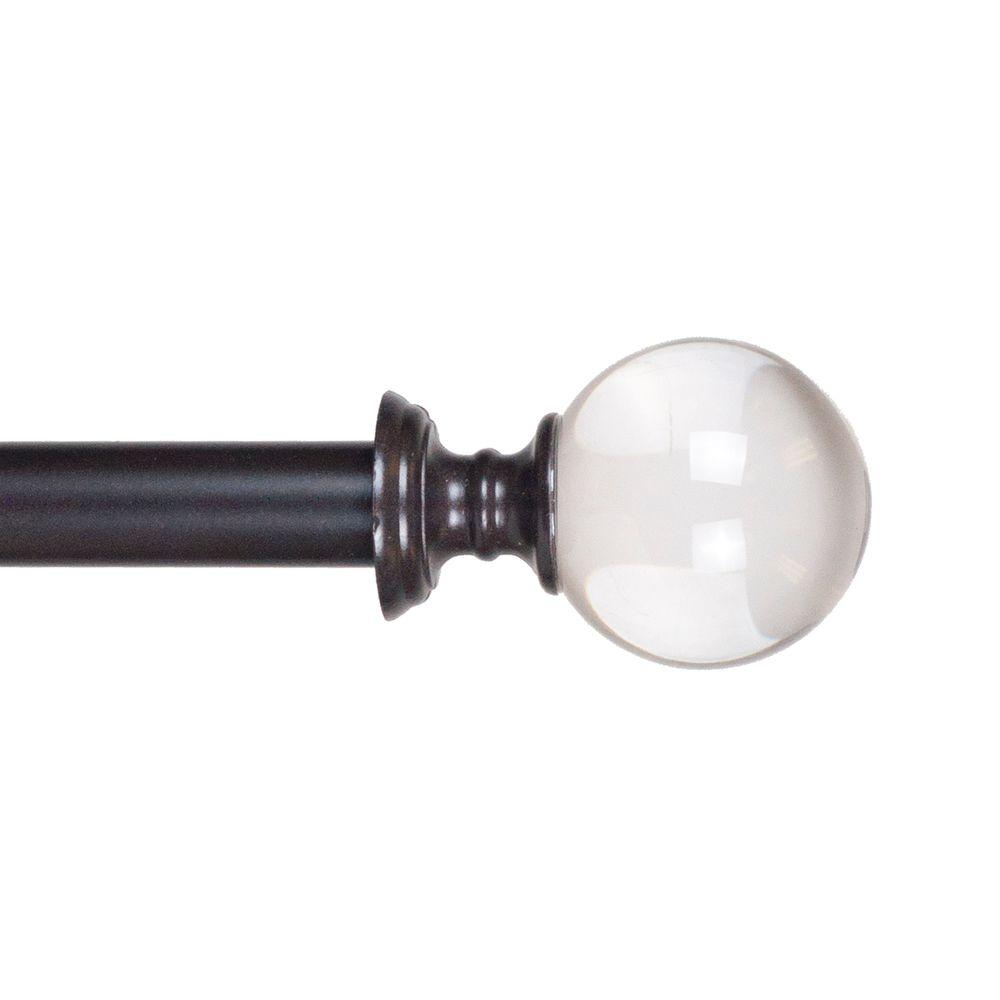 Lavish Home 48 In 86 Telescoping 3 4 Curtain Rod Lavish Home 48 In 86 Telescoping 3 4 Curtain