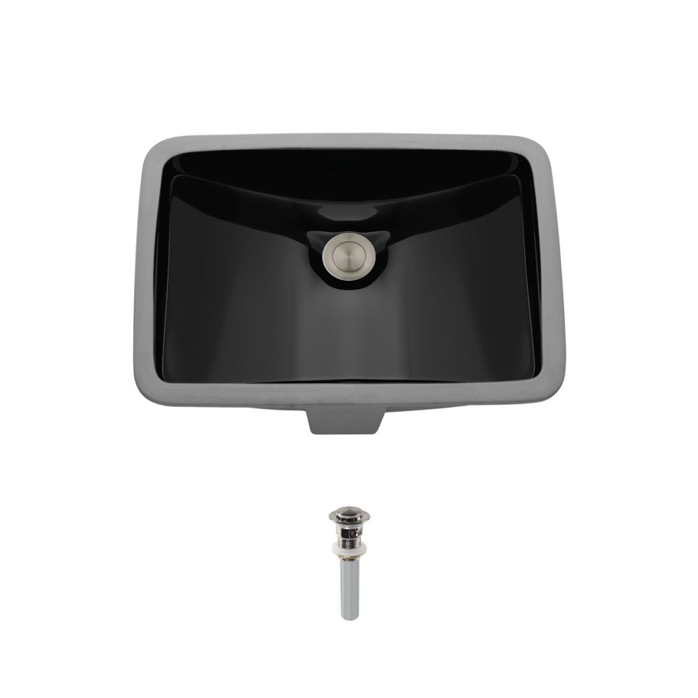 Black Undermount Bathroom Sinks The Home Depot Undermount Porcelain Bathroom Sink In Black