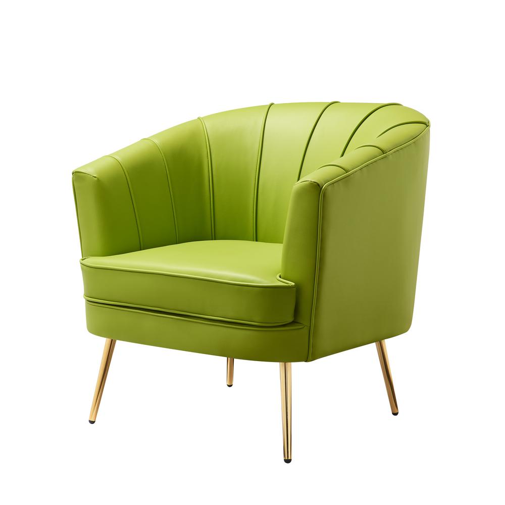 furniture of america endel green leather accent chairidi8074  the home  depot