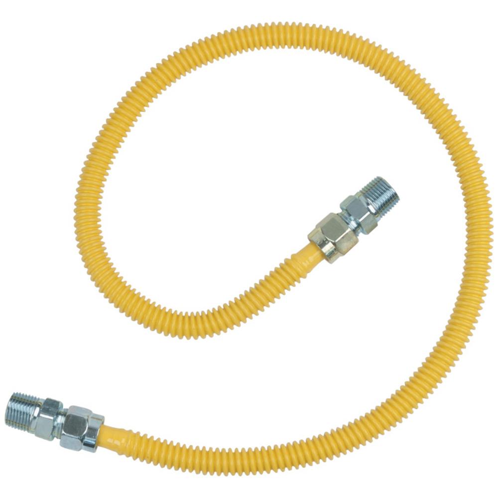 UPC 026613112329 product image for BrassCraft 1/2 in. MIP x 1/2 in. MIP x 36 in. ProCoat Gas Appliance Connector 1/ | upcitemdb.com