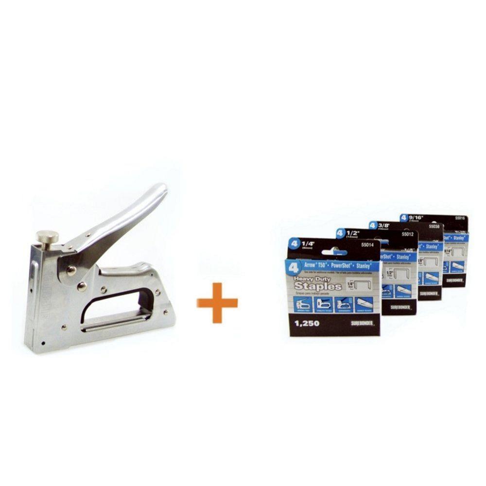 Surebonder Professional HeavyDuty Staple Gun and Nail Gun with