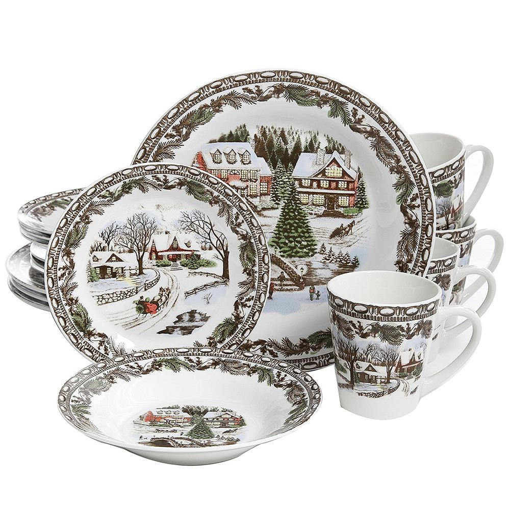 Holiday Dinnerware Sets Dinnerware The Home Depot