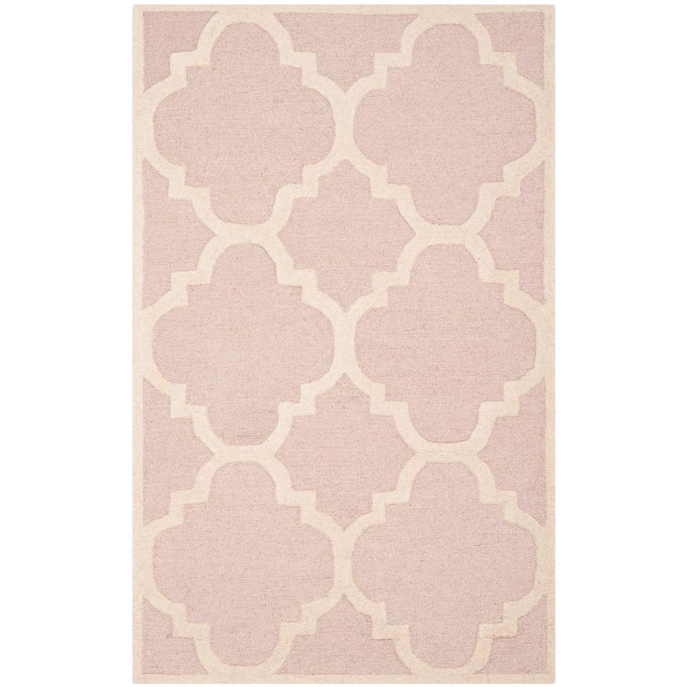 Safavieh Cambridge Light Pink/Ivory 4 ft. x 6 ft. Area RugCAM140M4 The Home Depot