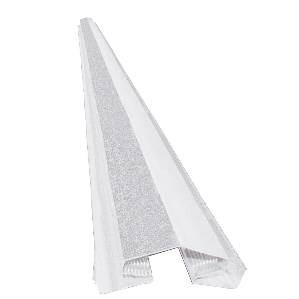 Master Flow 10 ft. Aluminum Ridge Vent in White-AR10W - The Home Depot