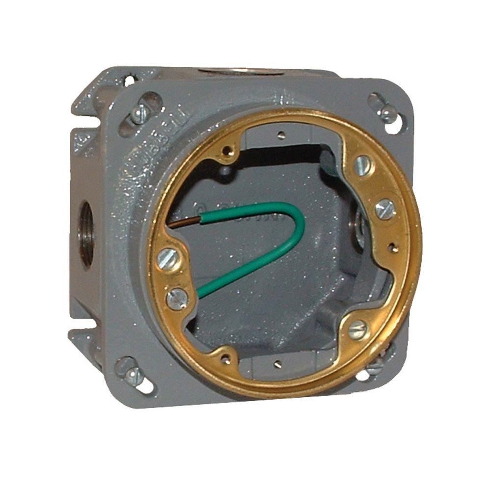 Floor Box Boxes & Brackets Electrical Boxes, Conduit & Fittings The Home Depot