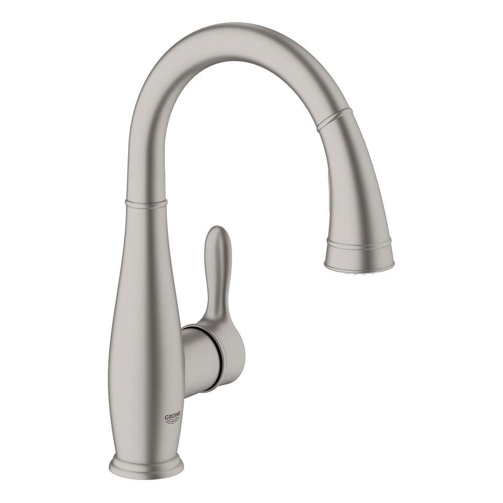 Supersteel Infinityfinish Grohe Pull Down Faucets 30296dc0 64 1000 