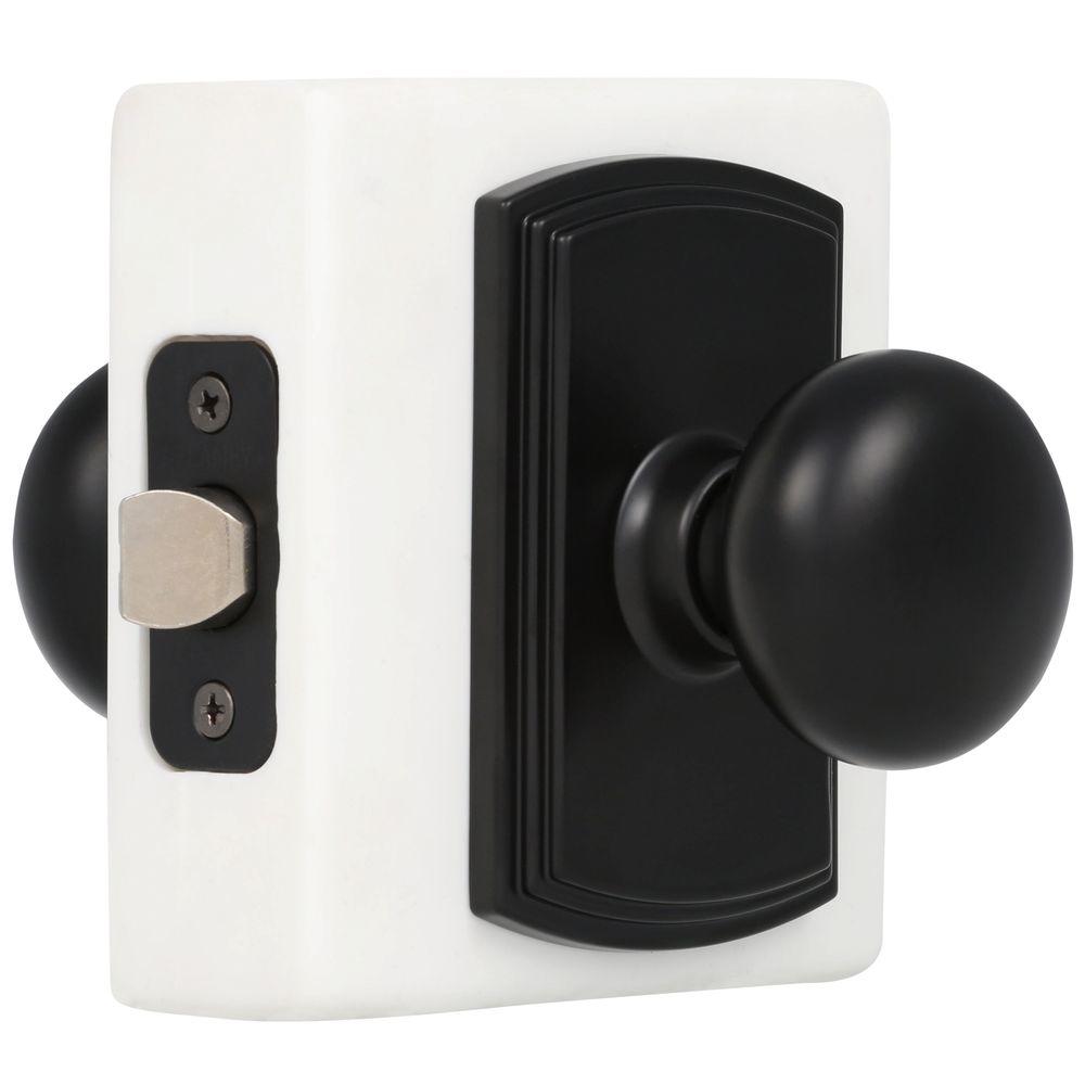 Delaney Italian Collection Santo Black Hall/Closet Door Knob364604