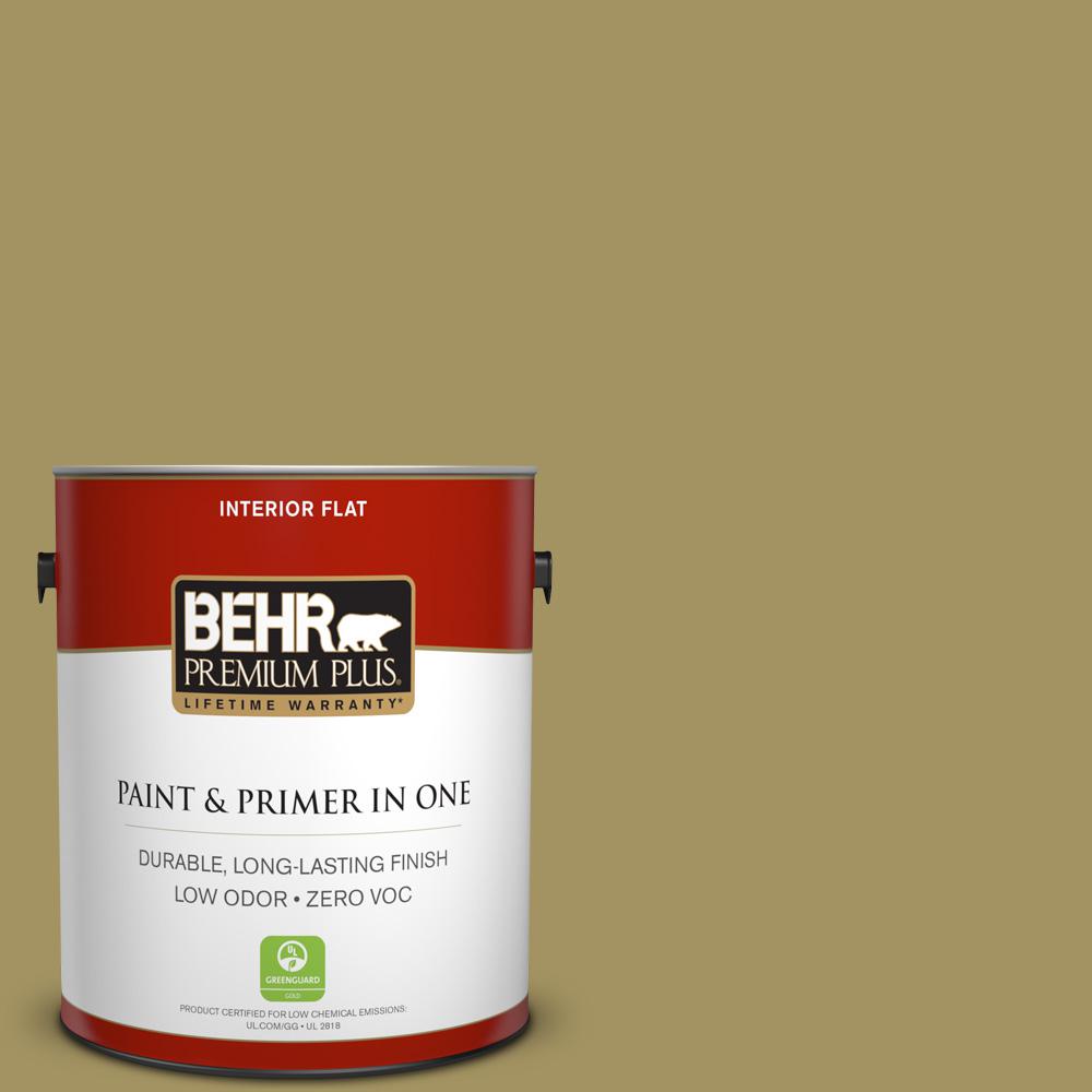 BEHR Premium Plus 1-gal. #M330-6 Keemun Flat Interior Paint-130001 ...