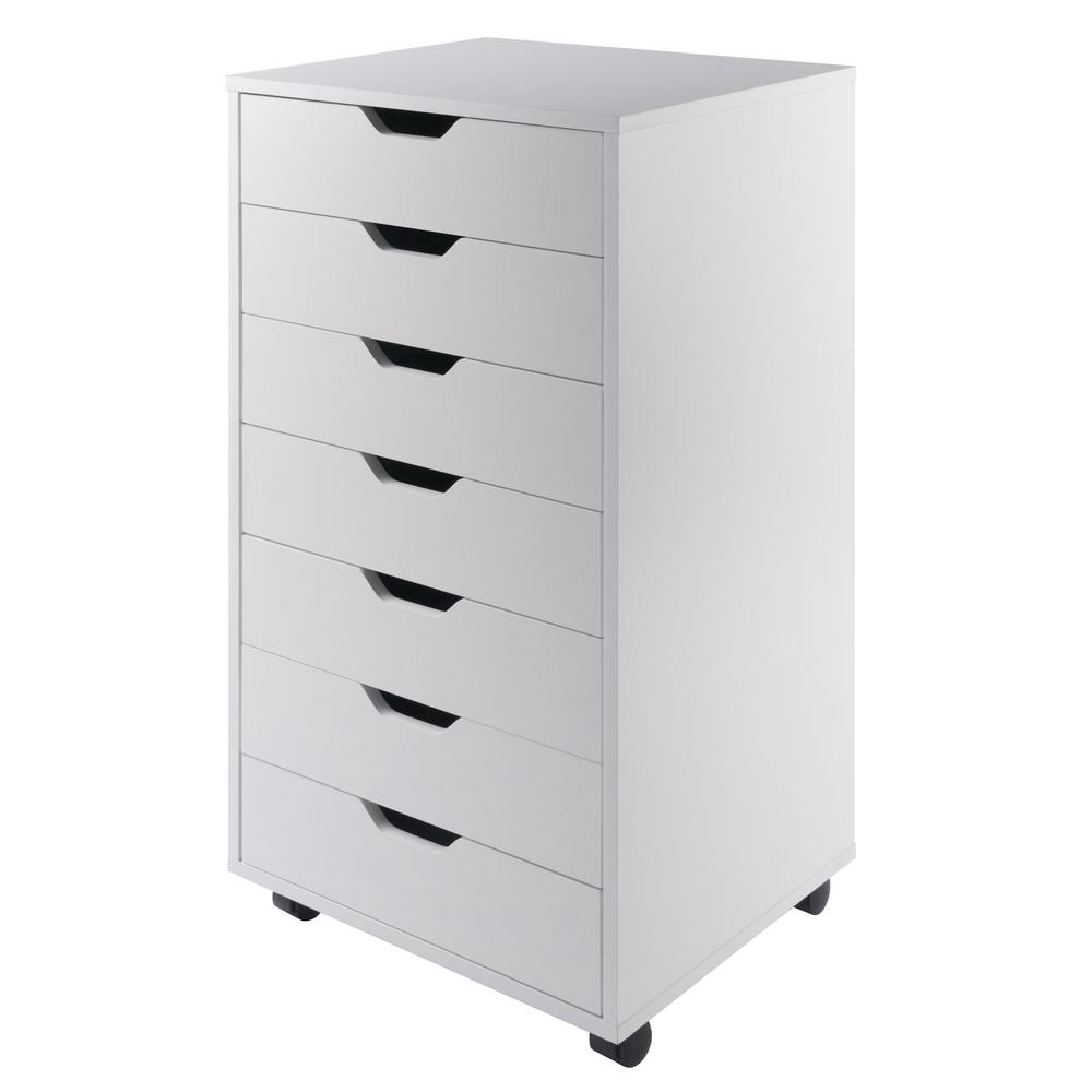 Halifax White 7 Drawer Storage Cabinet