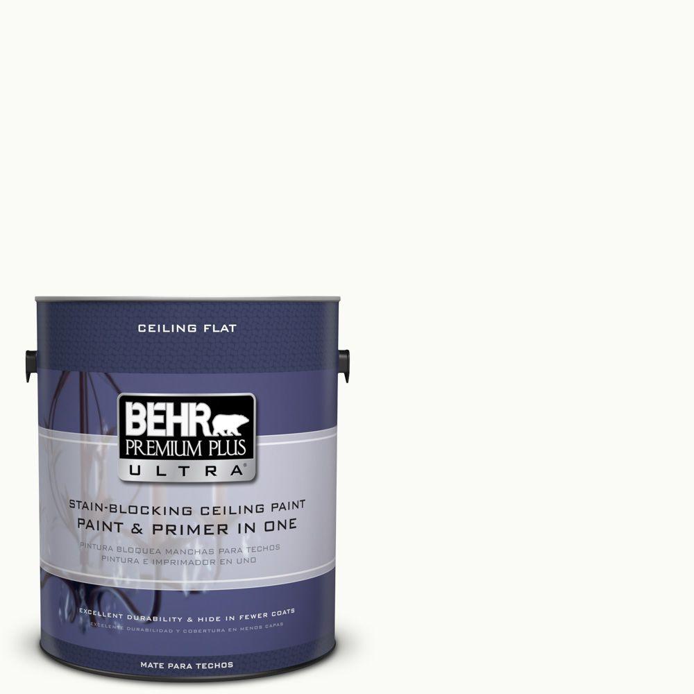 Behr Premium Plus Ultra 1 Gal Ppu18 6 Ceiling Tinted To Pure Behr Premium Plus Ultra 1 Gal Ppu18 6 Ceiling Tinted To Pure White Interior Paint And Primer In One 555801 The Home Depot