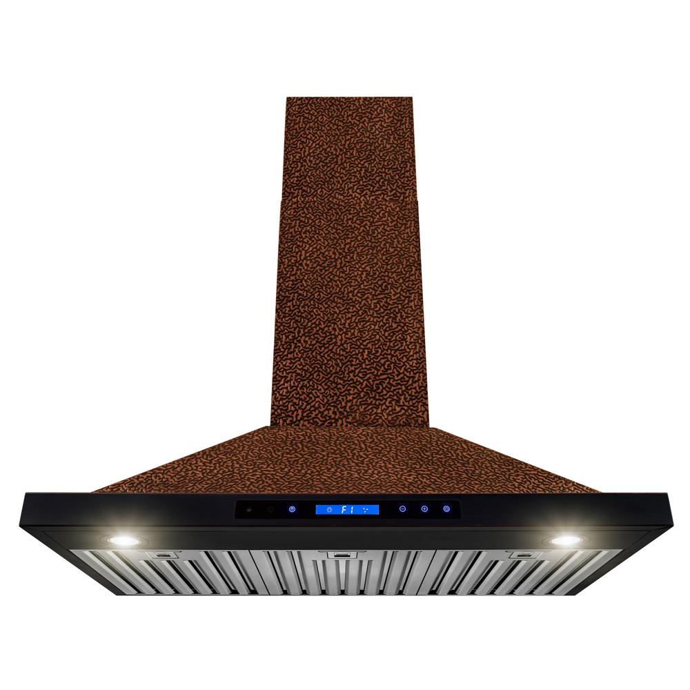 Akdy 36 In 350 Cfm Convertible Wall Mount Embossed Copper Design Kitchen Range Hood With Lights Akdy 36 In 350 Cfm Convertible Wall Mount Embossed Copper Design Kitchen Range Hood With Lights