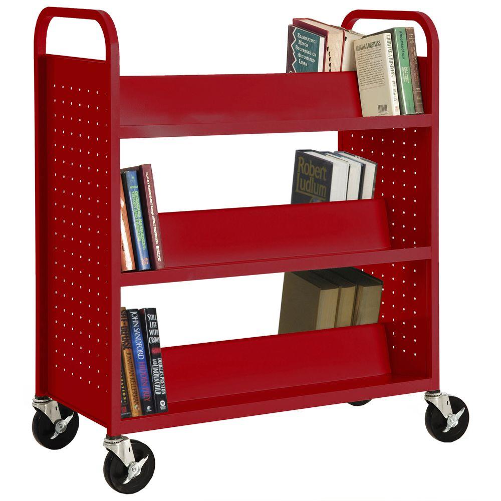Red Bookcases Home Office Furniture The Home Depot