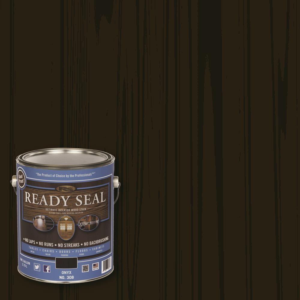 READY SEAL 1 gal. Onyx Ultimate Interior Wood Stain and Sealer308