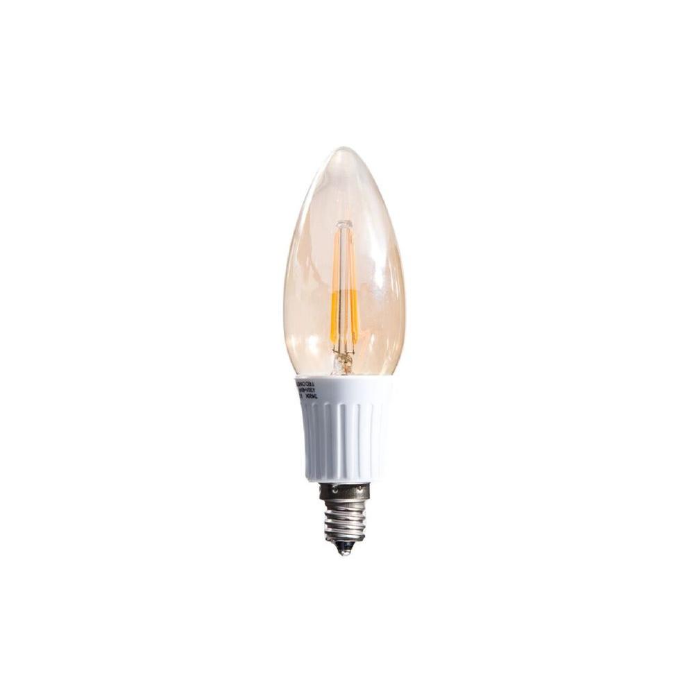 E12 Amber Light Bulbs Lighting The Home Depot