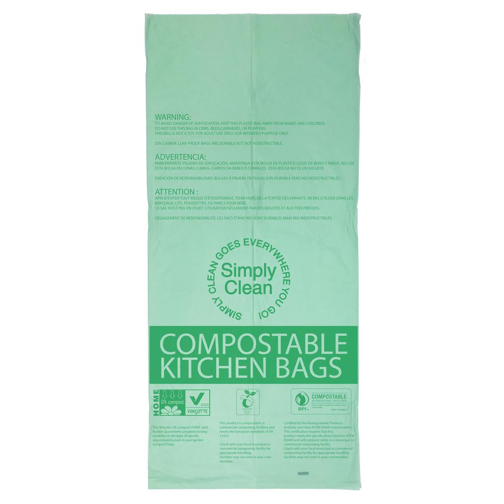 13 Gal. Compostable Trash Bag 25CountGW15187 The Home Depot
