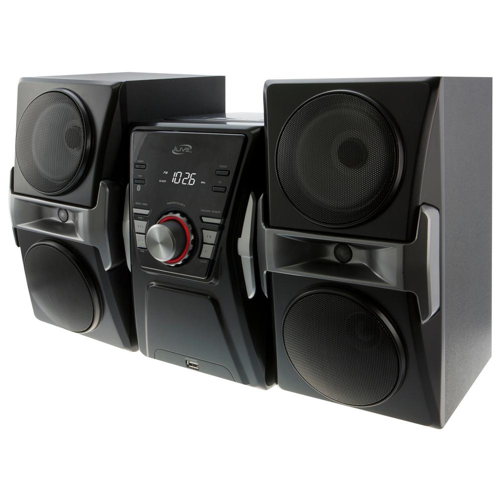 Ilive Bluetooth Home Music System With Cd Fm Tuner And Led Lights