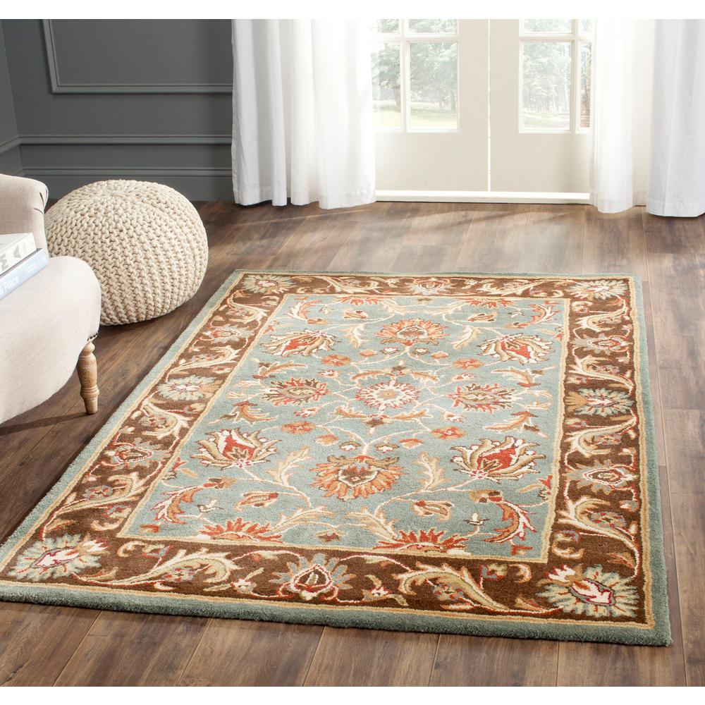 Safavieh Heritage Blue Brown 6 Ft X 9 Area Rug Safavieh Heritage Blue Brown 6 Ft X 9 Area Rug